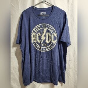 AC/DC High Voltage Navy Tee, Size 2XLT